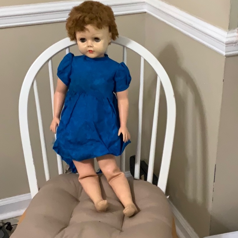 Vintage 1941 tall 28” doll.